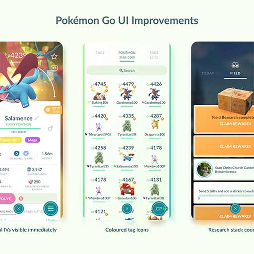 Pokémon Go UI Improvements